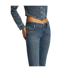 Clearance True Religion Joey Low Rise Flap - Dark Wash