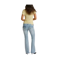 New True Religion Joey Low Rise Flare Flap - IBVD Serene Meadows