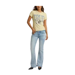 New True Religion Joey Low Rise Flare Flap - IBVD Serene Meadows