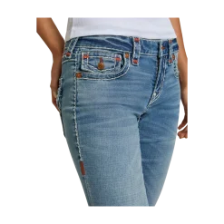 Best True Religion Joey Low Rise Flare Sup T Flap - JKNM Ridge Mist