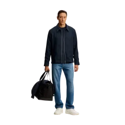 Hot J.Lindeberg Juiu Drape inen Overhirt - J Navy