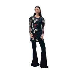Sale Ida Sjöstedt Kaia Dress - Black Floral
