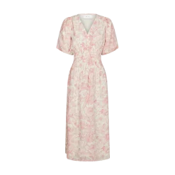 New Neo Noir Kalia Print Dress - Off White