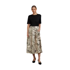 Best Stenströms Kathryn Skirt - Light Beige Pattern