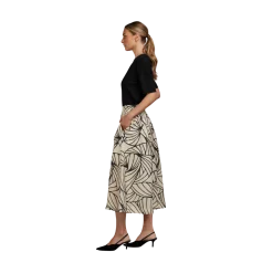 Best Stenströms Kathryn Skirt - Light Beige Pattern