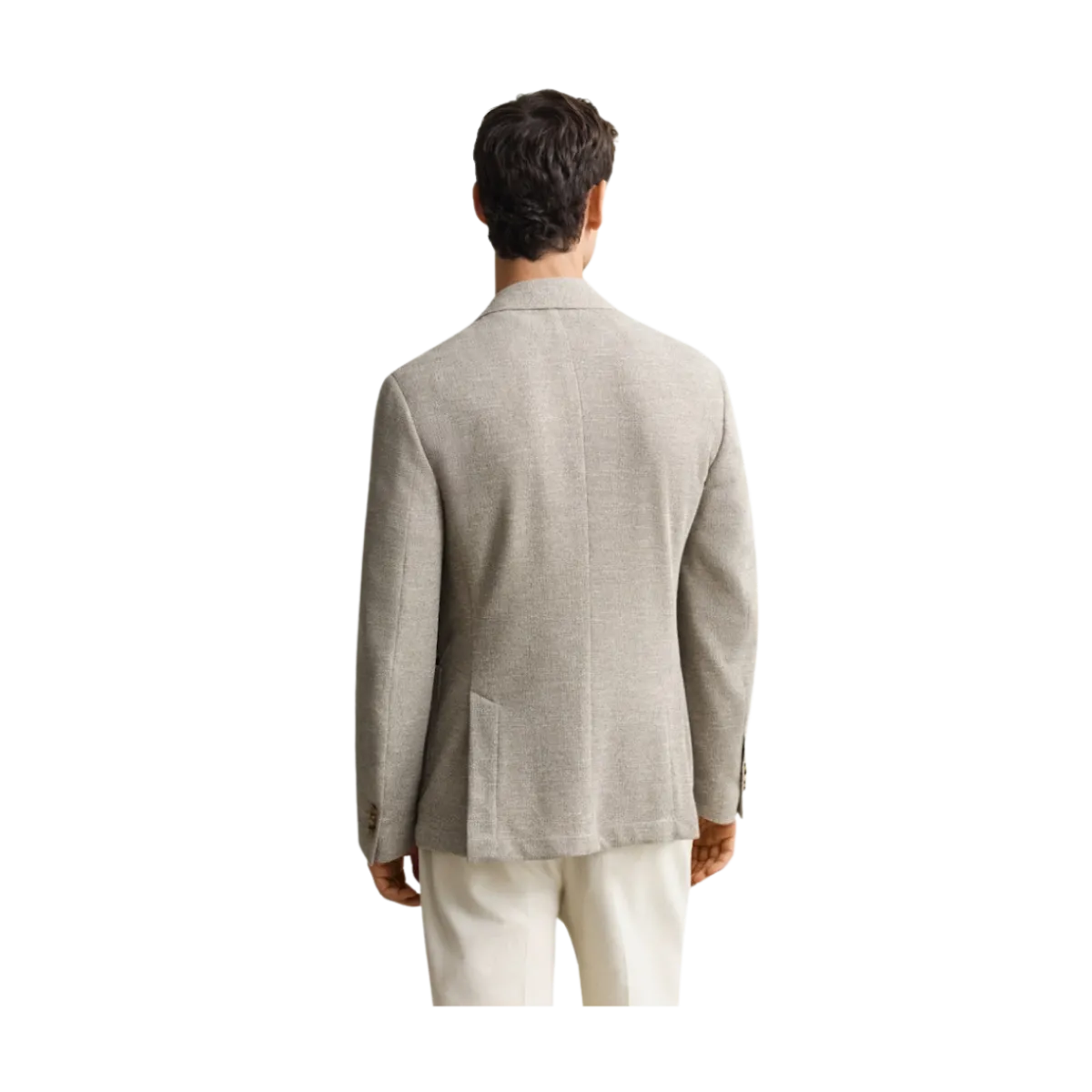 Outlet Gant Knit Jersey Blazer - Oat Beige