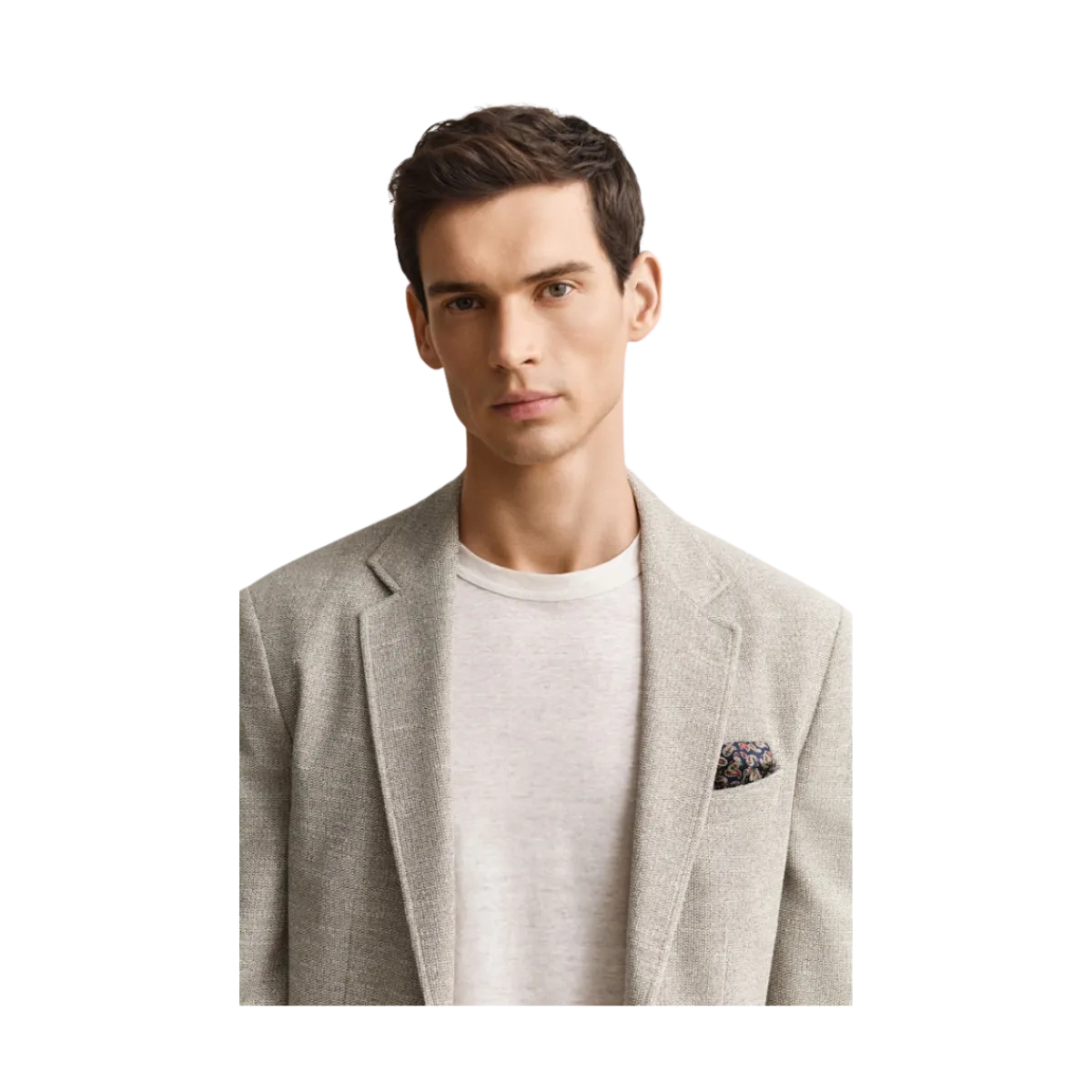 Outlet Gant Knit Jersey Blazer - Oat Beige