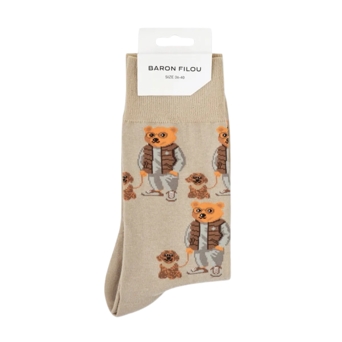 Outlet Baron Filou Knit Socks Filou CL - Sand Brown
