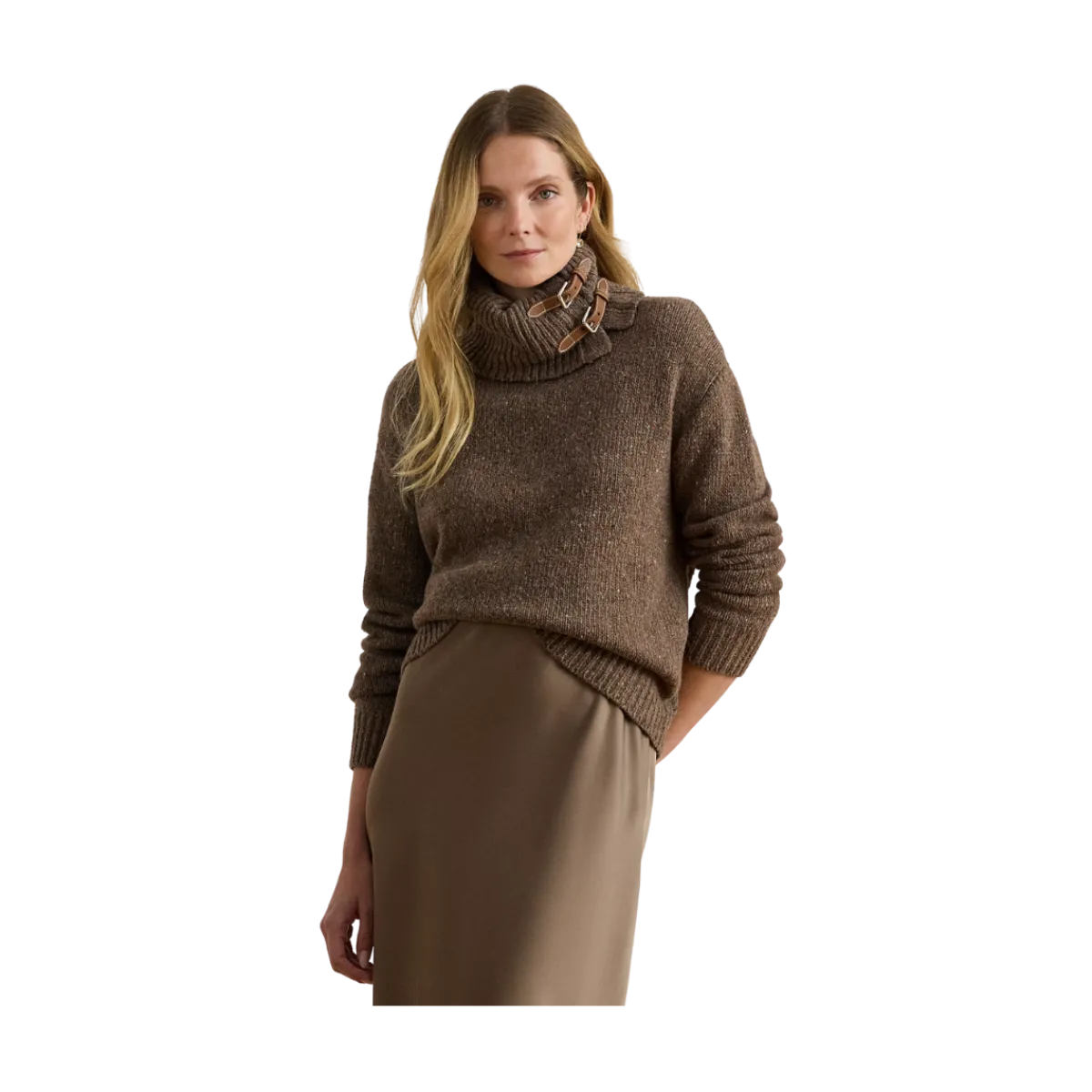 Lauren akiat Puover - Taupe Brown Heather Donega