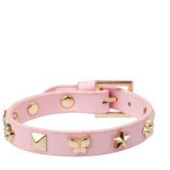 Outlet DARK Department Leather Sign Stud Bracelet - Cotton Candy