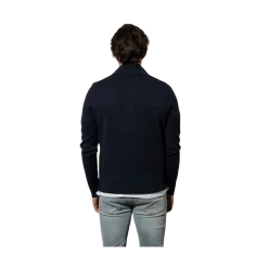 Outlet Brand Island Leo Half Zip Knit - Navy