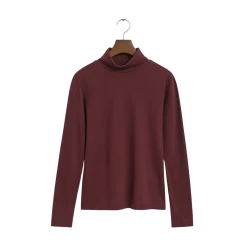 Online Gant Light Cotton LS Turtleneck - Plu Wine