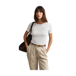 Sale Gant ight Cotton T-hirt - White