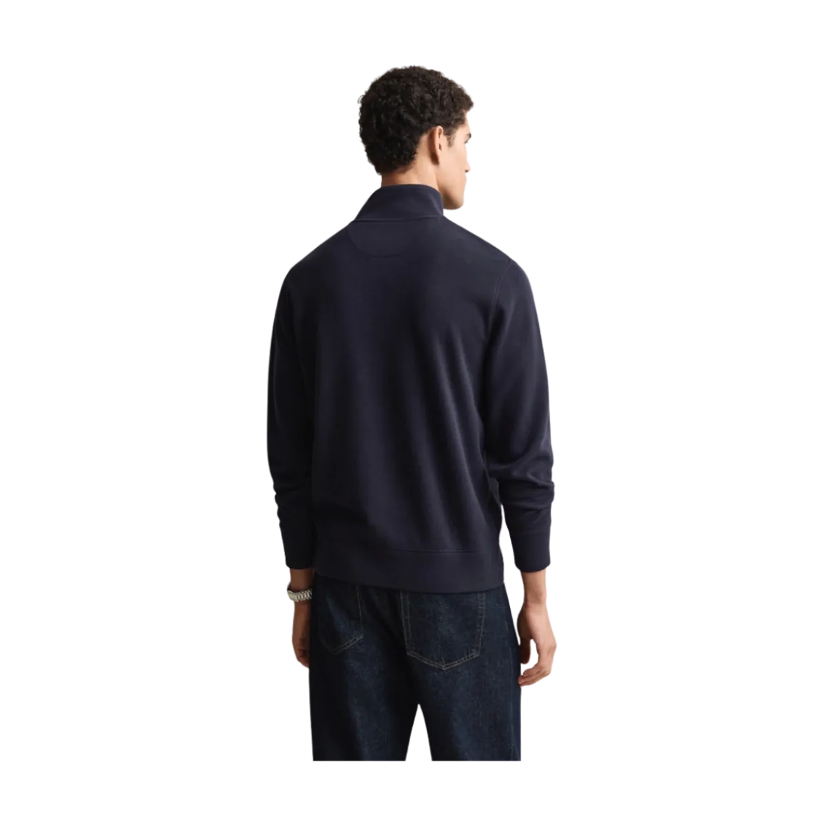 New Gant ight acker Haf Zip - Evening Bue