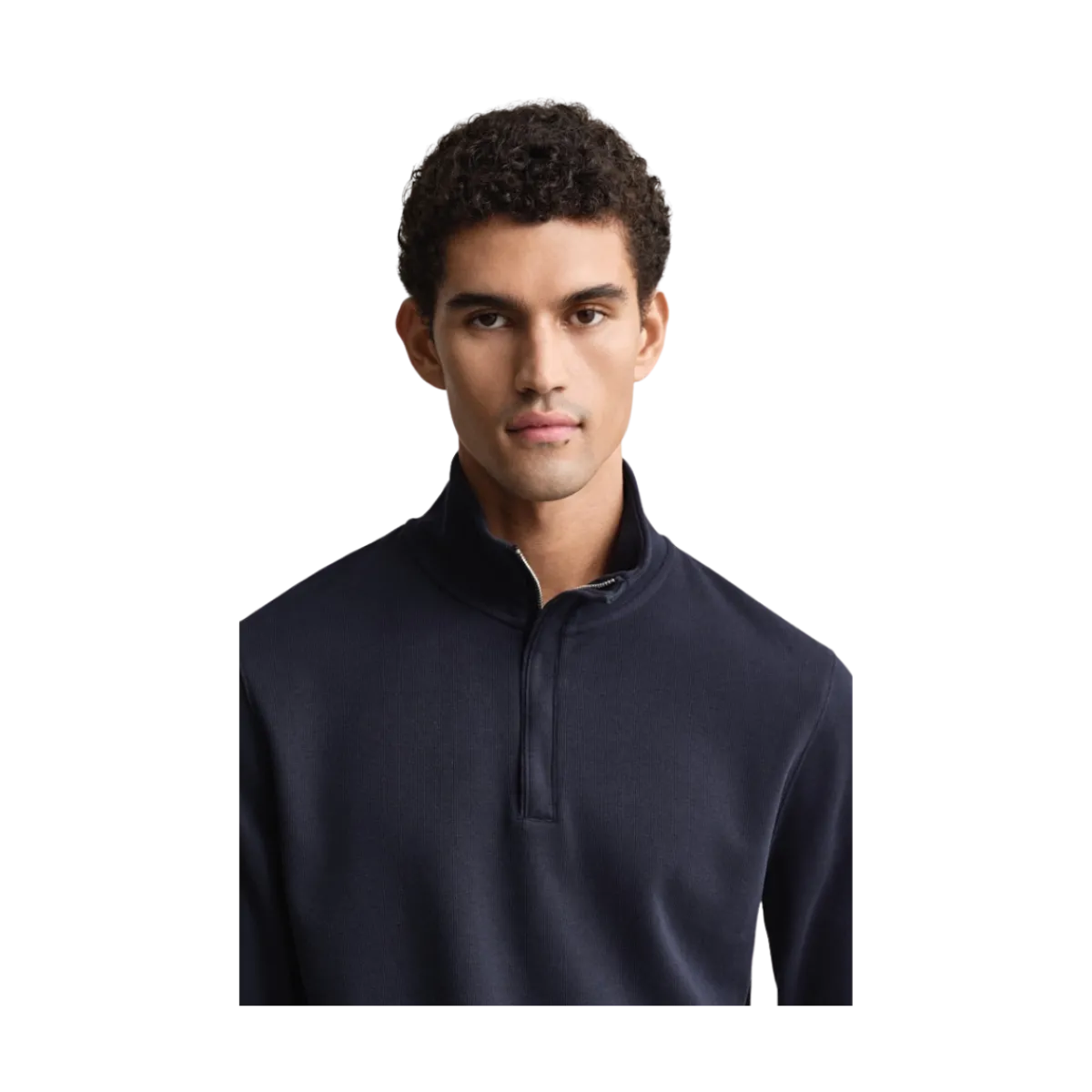 New Gant ight acker Haf Zip - Evening Bue