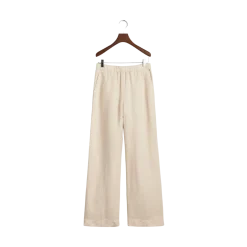 Sale Gant Linen Blend Pull On Pants - Putty