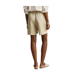 Outlet Gant Linen Blend Pull On Shorts - 200 Oat Beige