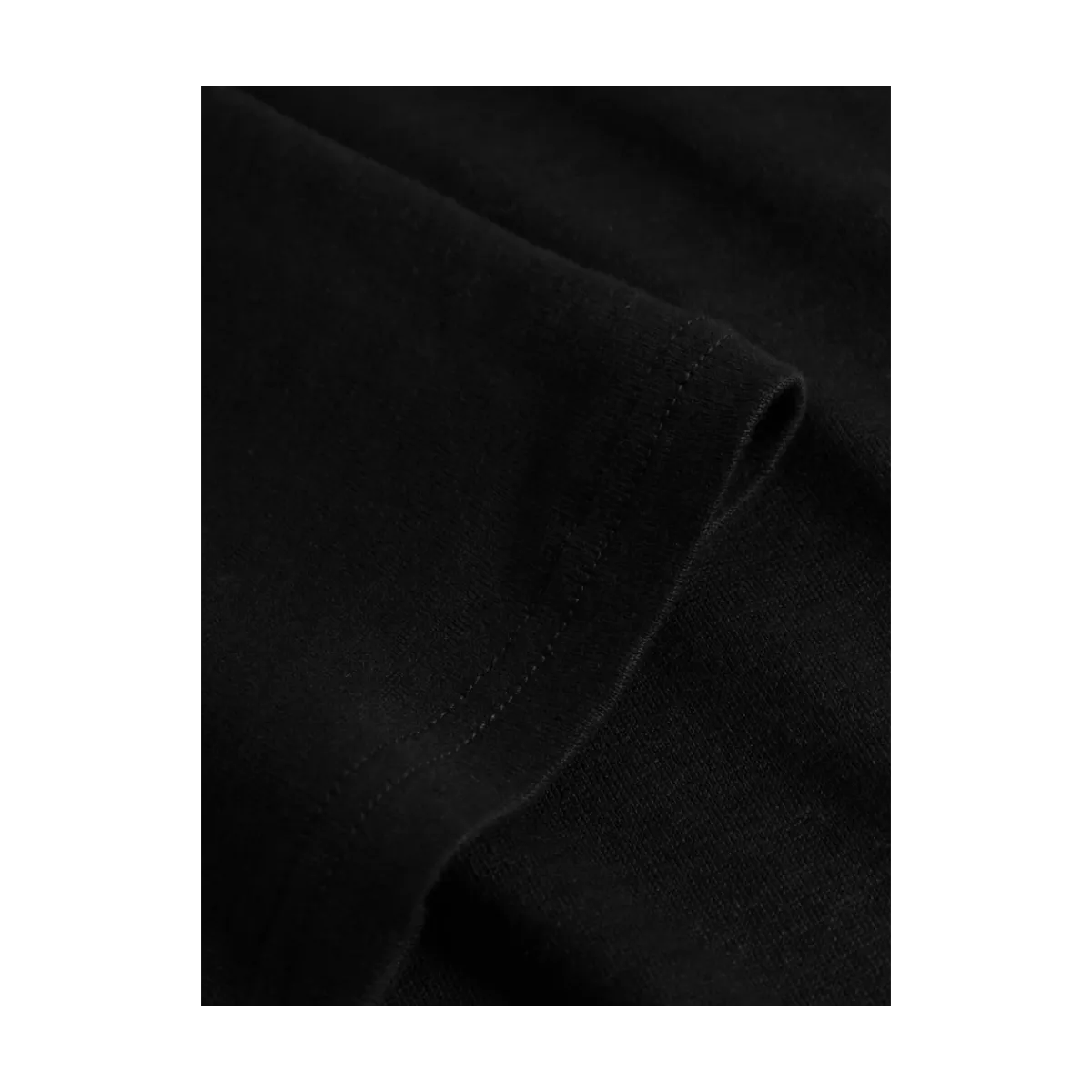 Clearance Knowledge Cotton Apparel Linen polo - Black Jet