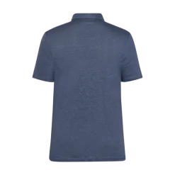 Hot Knowledge Cotton Apparel Linen polo - Vintage Indigo