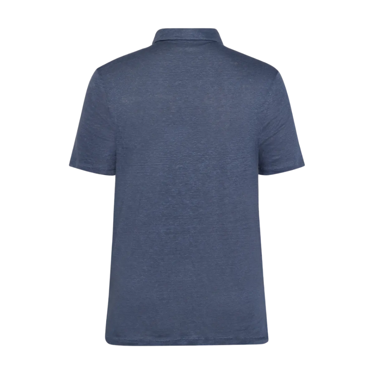 Hot Knowledge Cotton Apparel Linen polo - Vintage Indigo