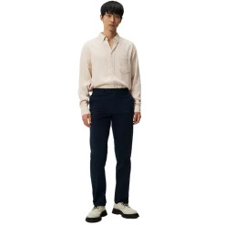 New J.Lindeberg Lois Cloud Satin Pants - Navy