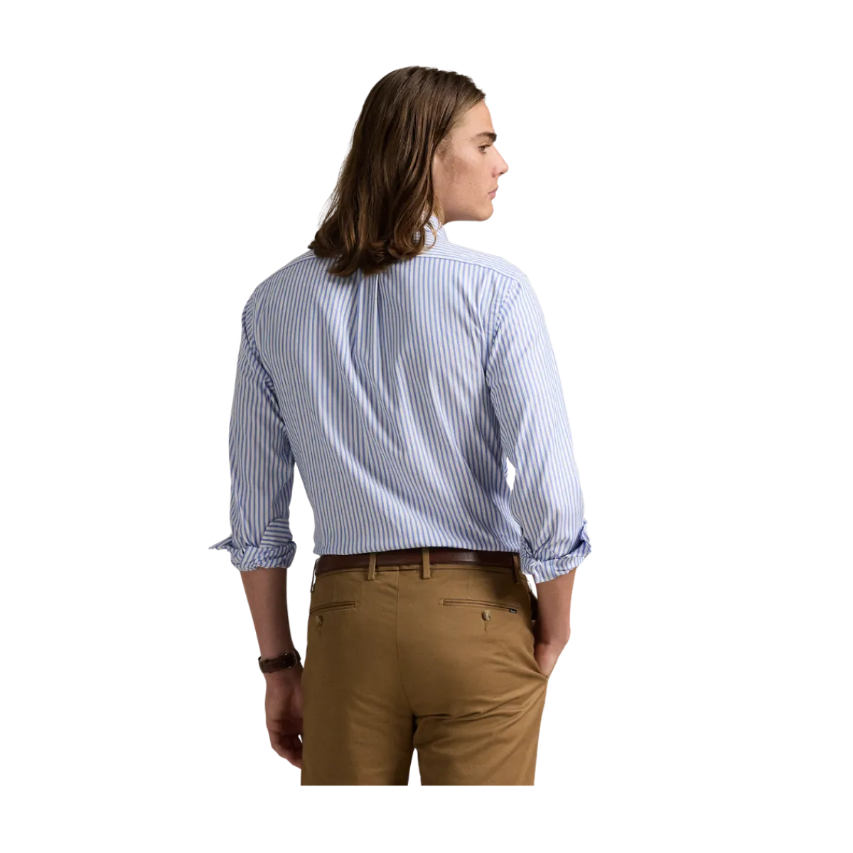 Best Polo Ralph Lauren ong eeve port hirt - Bue/White