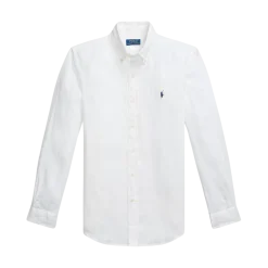 Hot Polo Ralph Lauren ong Seeve Sport Shirt - Ceramic White