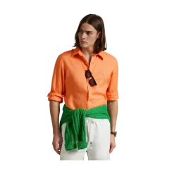 Discount Polo Ralph Lauren Long leeve port hirt - Poppy