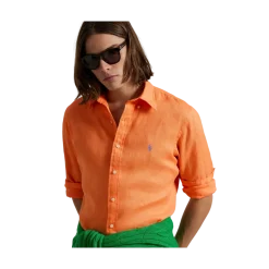Discount Polo Ralph Lauren Long leeve port hirt - Poppy
