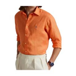 Best Polo Ralph Lauren Long leeve port hirt - Poppy