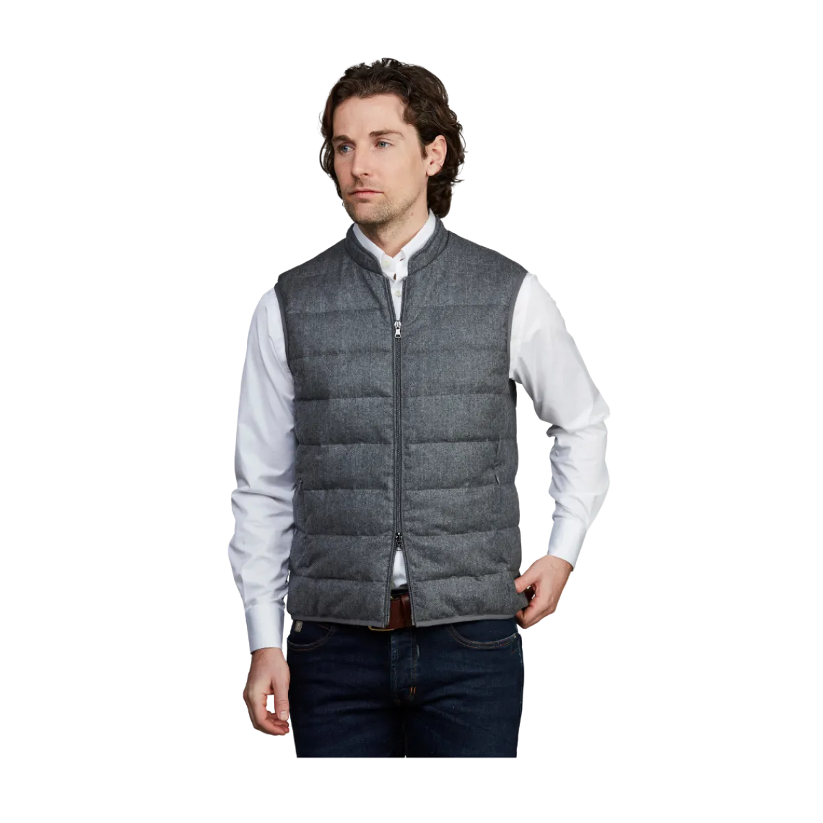 Best Hansen & Jacob Lt Down uperonic Wool Vet - Grey