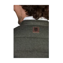 Sale Hansen & Jacob Lt Down Supersonic Wool Vest - Moss Green
