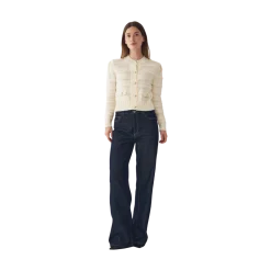 Hot Noella Maddion Knit Cardigan - Ivory