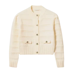 Hot Noella Maddion Knit Cardigan - Ivory