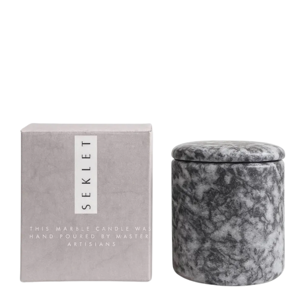 Best FILIPINIANA SWEDEN Marble candle Seklet - Grey