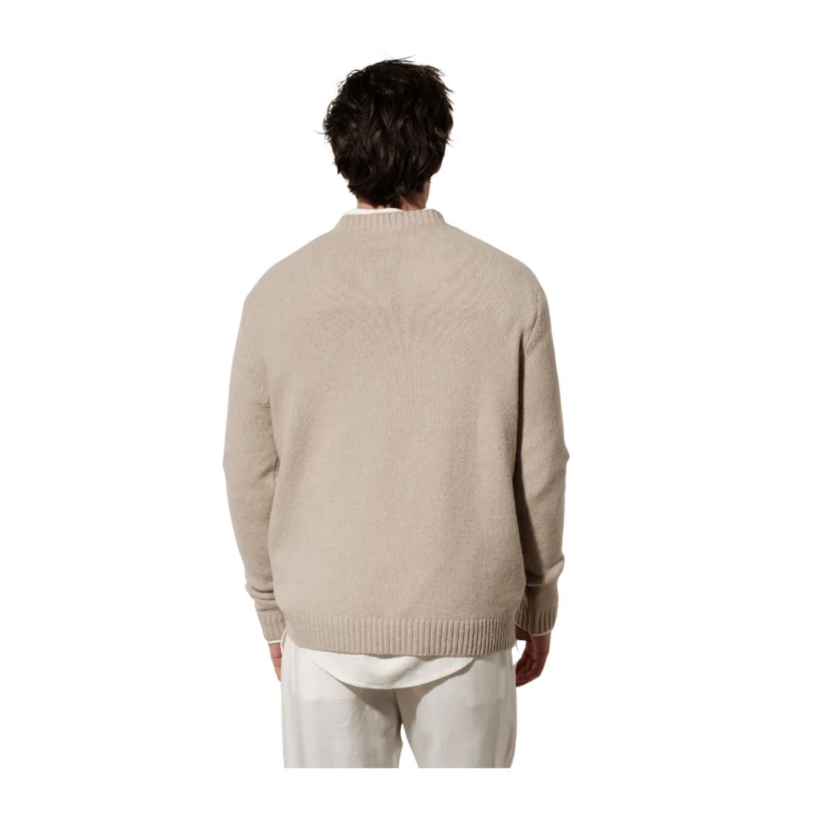 Hot Brand Island Marcello O-Neck Knit - Light Khaki