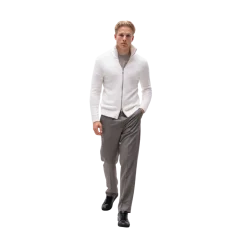 Best Brand Island arcello Zip Knit V1 - Offwhite