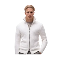 Best Brand Island arcello Zip Knit V1 - Offwhite