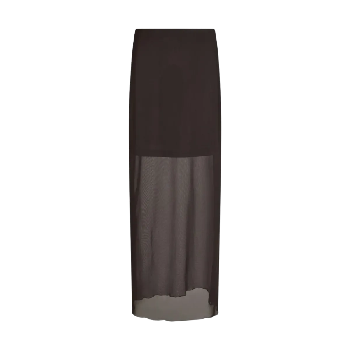 New Neo Noir Marlise Mesh Skirt - Dark brown
