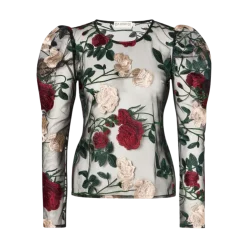 Hot Ida Sjöstedt Maxine Top - Black Floral