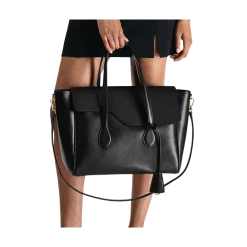 Clearance ATP Atelier Merlara Leather Handbag - 900 Black