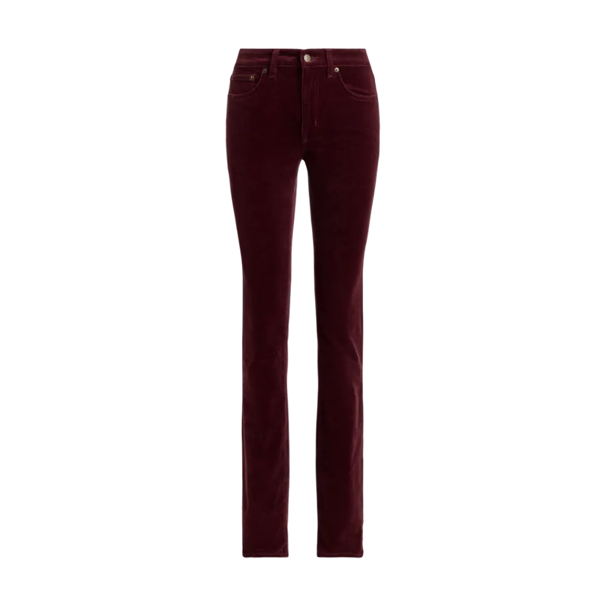 New Lauren Midrise 5 Pocket - Dark Garnet