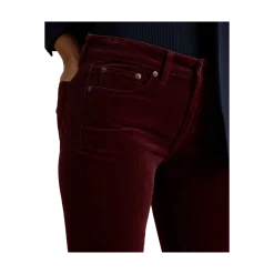 New Lauren Midrise 5 Pocket - Dark Garnet