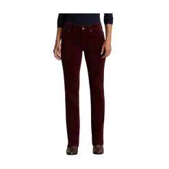 New Lauren Midrise 5 Pocket - Dark Garnet