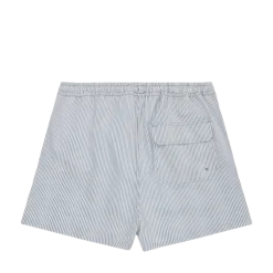 Outlet Knowledge Cotton Apparel id-Thigh Stripe Seersucker Swishorts - Bue stripe