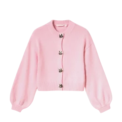 Noella Miley Knit Cardigan - Baby Pink