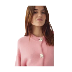 Noella Miley Knit Cardigan - Baby Pink