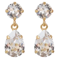 Outlet Caroline Svedbom Mini Drop Earrings Gold - Crystal