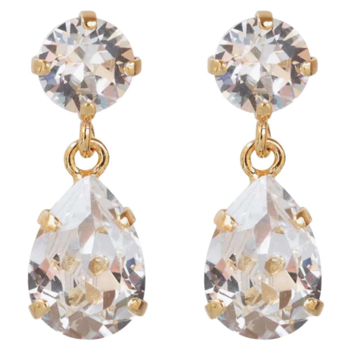 Outlet Caroline Svedbom Mini Drop Earrings Gold - Crystal