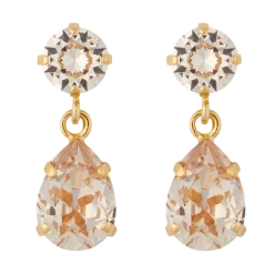 Caroline Svedbom Mini Drop Earrings Gold - Silk